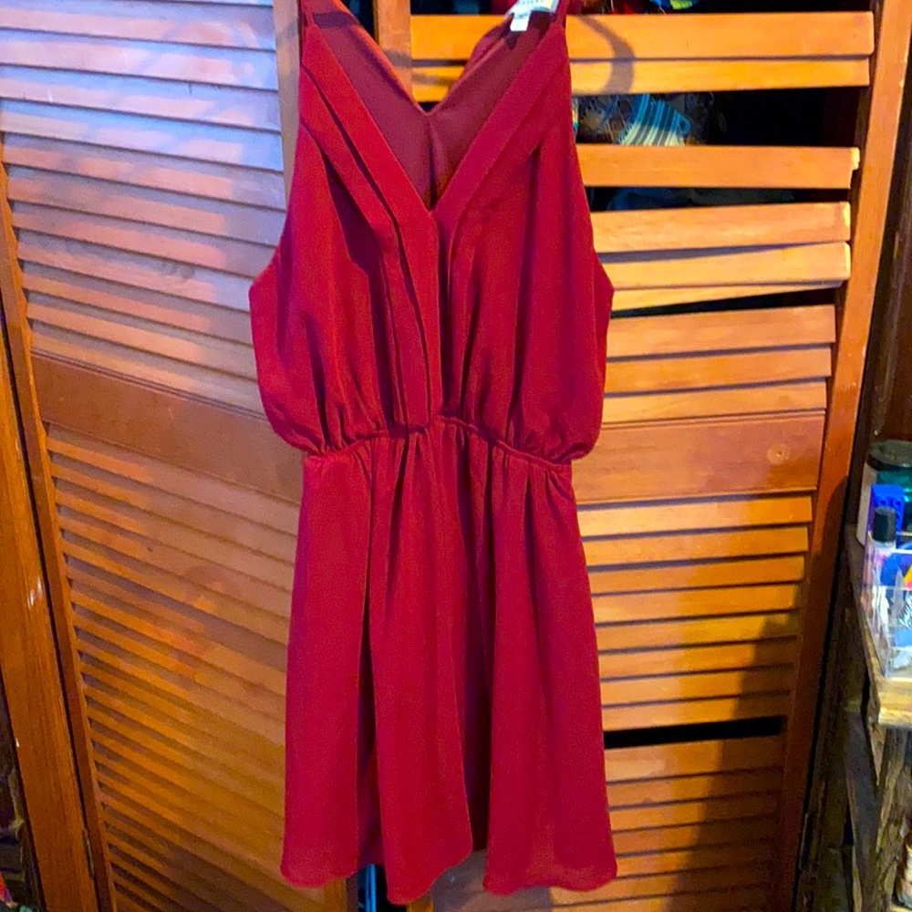 Maroon Wine Red Dress